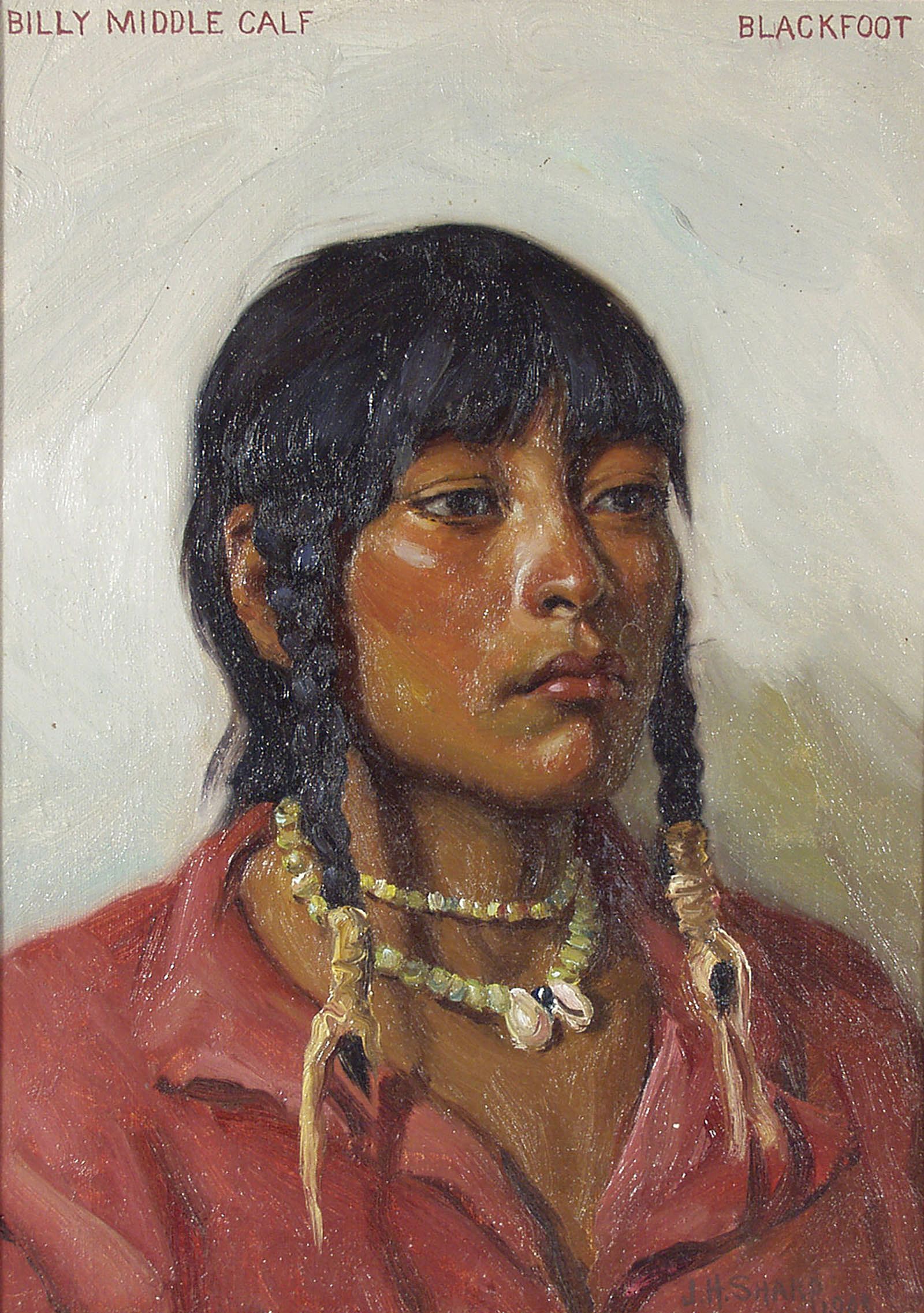 Billy Middle Calf - Blackfoot Boy; [Billy Middle Calf - Blackfoot]
